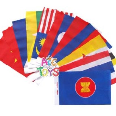 ธงโบกสมาชิกอาเซียน 10 ประเทศ (11 ผืน ต่อชุด)